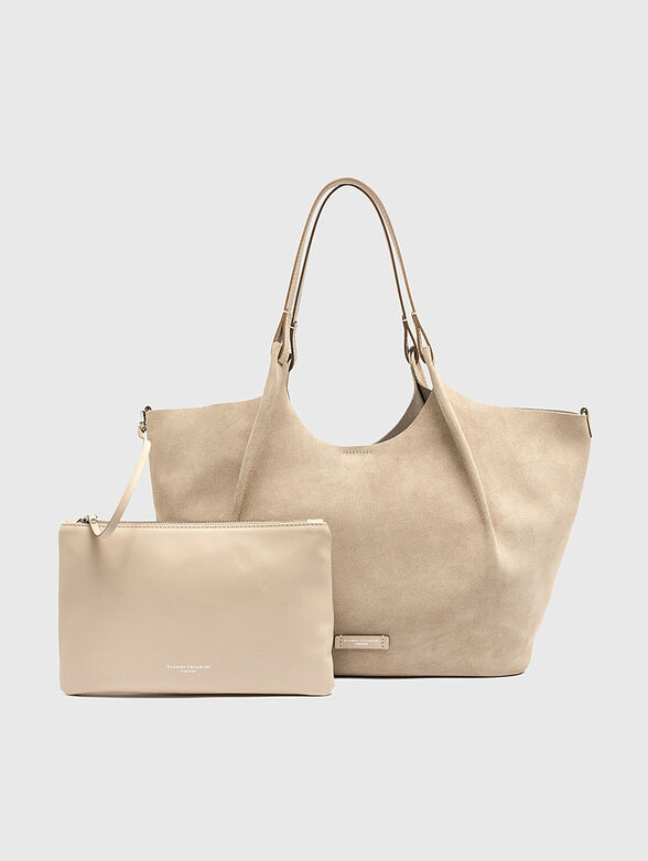 DUA beige suede bag - 2