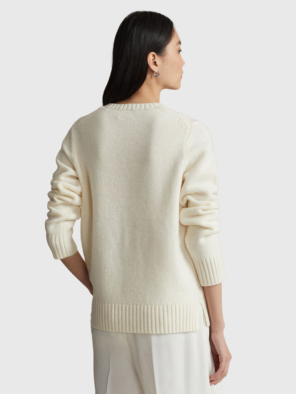Wool sweater with Polo Bear motif - 3