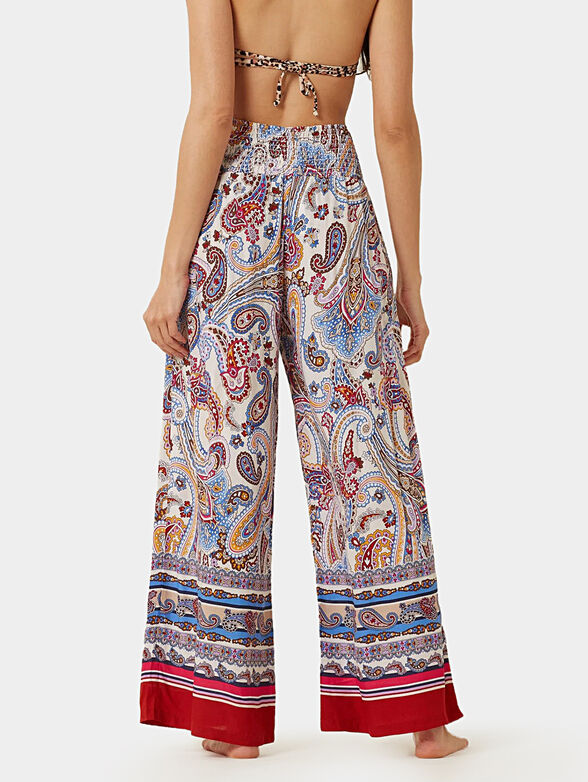WILD CASHMERE  trousers with colorful print - 2
