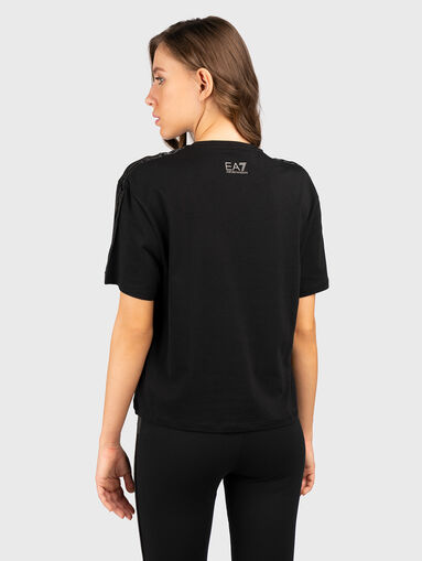 Black T-shirt with detail  - 3