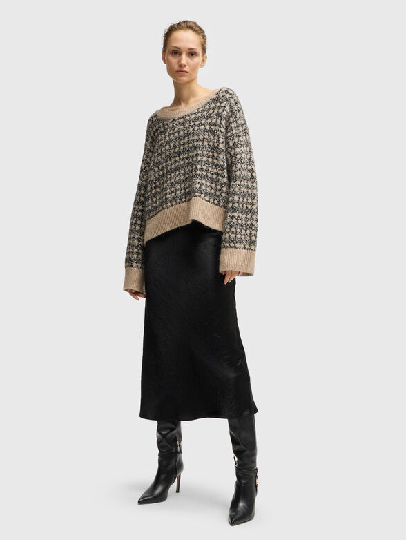 Wool blend oversized sweater - 2