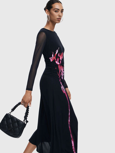 ASIMETRICOL dress with accent print - 5