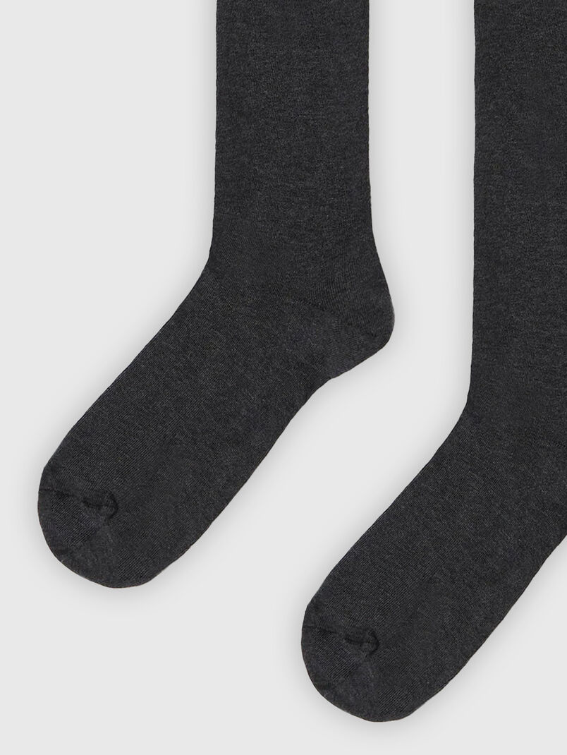 Set of three pairs of black socks - 3