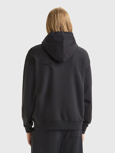 Unisex black sweatshirt with logo - 3