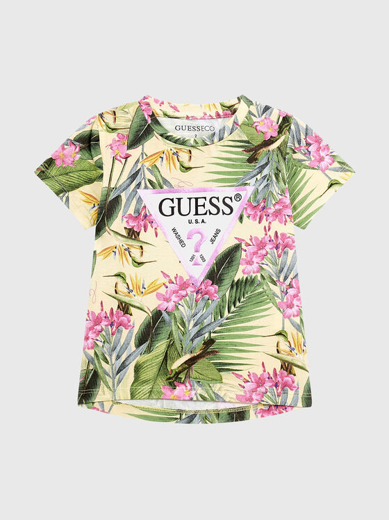 Тениска с флорални мотиви - 1