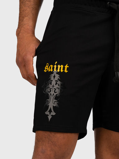 GMSH018 shorts with contrast print  - 5