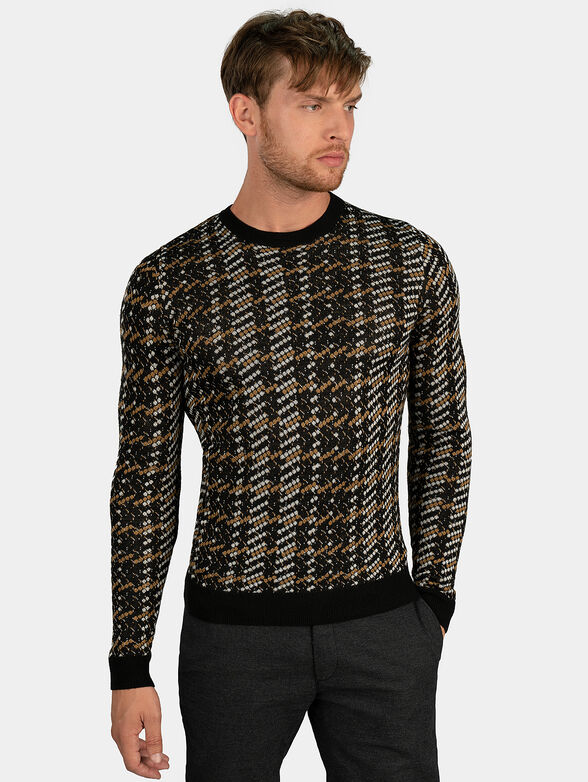 Wool blend slim sweater - 1