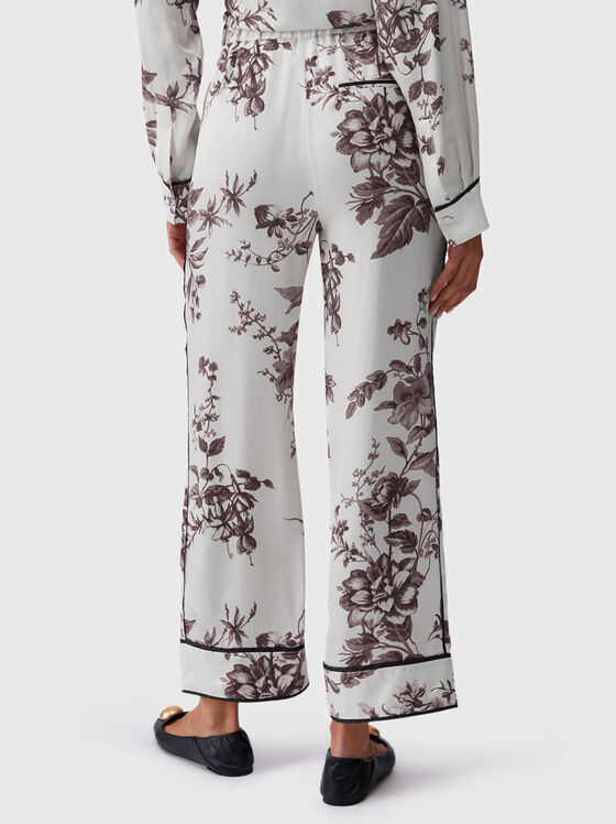 Printed satin trousers - 2