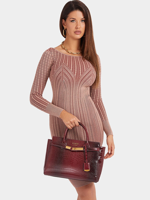 ENISA tote bag with croc print - 2