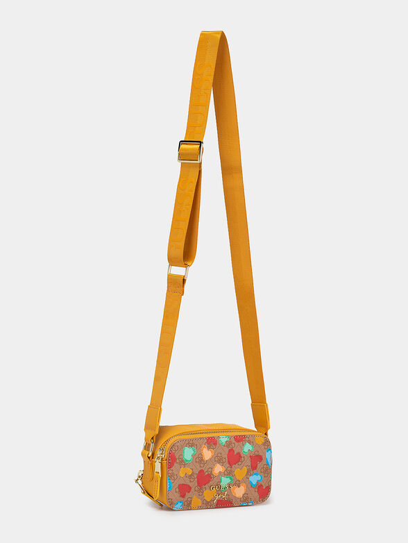 ELIANA crossbody bag with heart print - 2