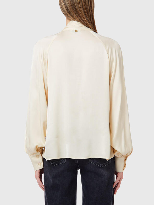 Bow-tie viscose blouse - 2
