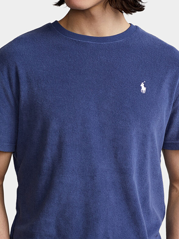 Blue T-shirt with logo - 3