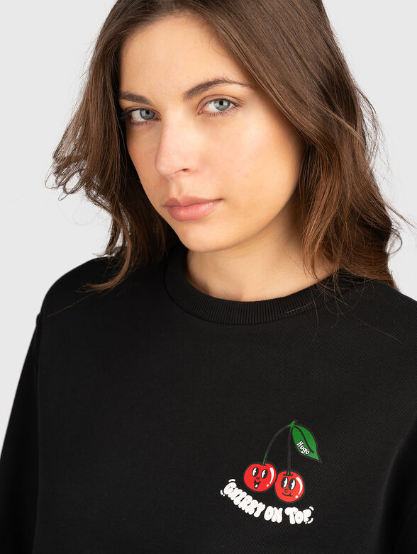 Oversized sweatshirt with logo print - 3