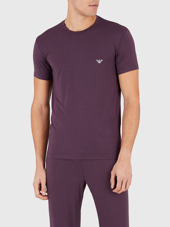 Тениска с лого детайл - 1