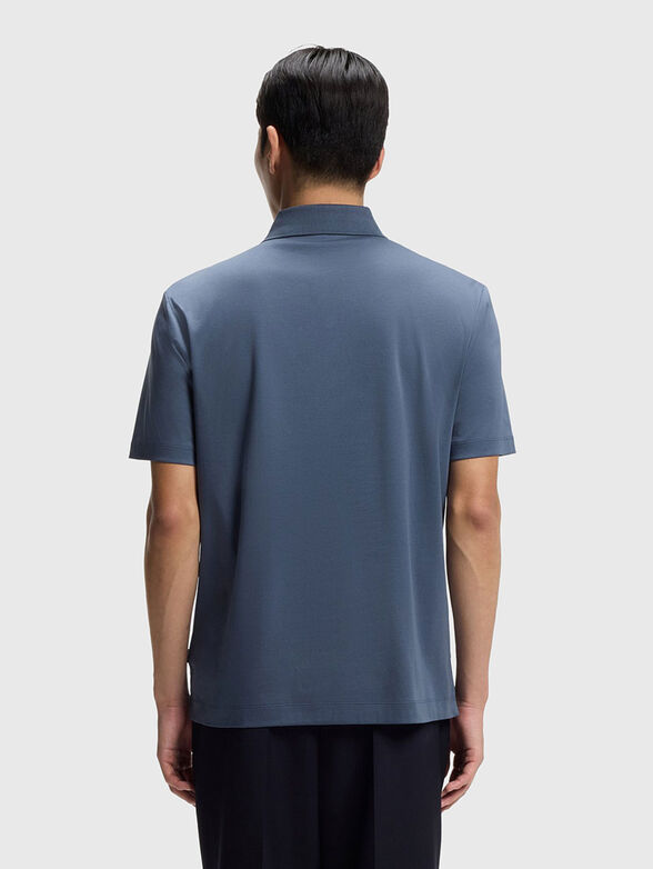 Short sleeved cotton polo shirt - 3