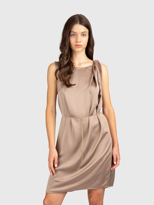 Satin-effect dress