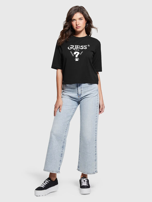 Black T-shirt with sequins - 2