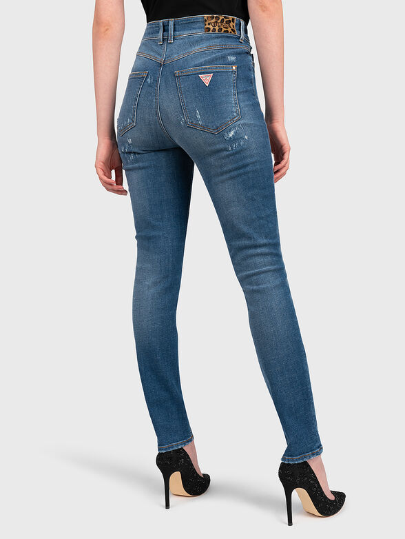 Blue jeans with distressed effect - 2