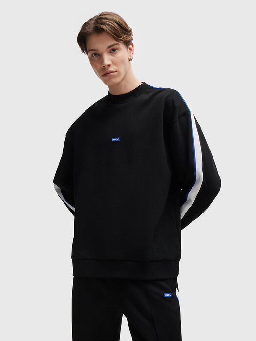 Cotton sweatshirt with contrasting details