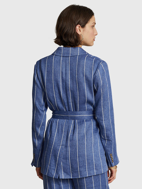 Jacket in cotton blend with belt - 3