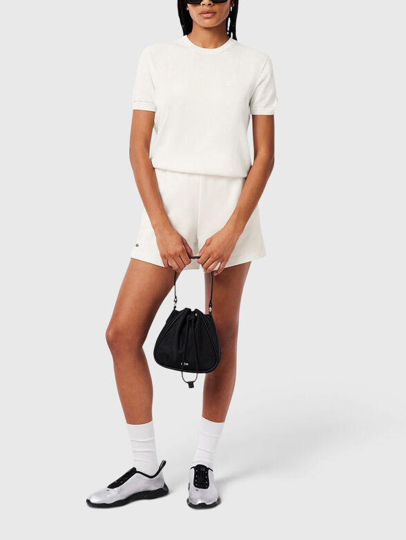 Cotton short sleeve sweater - 2
