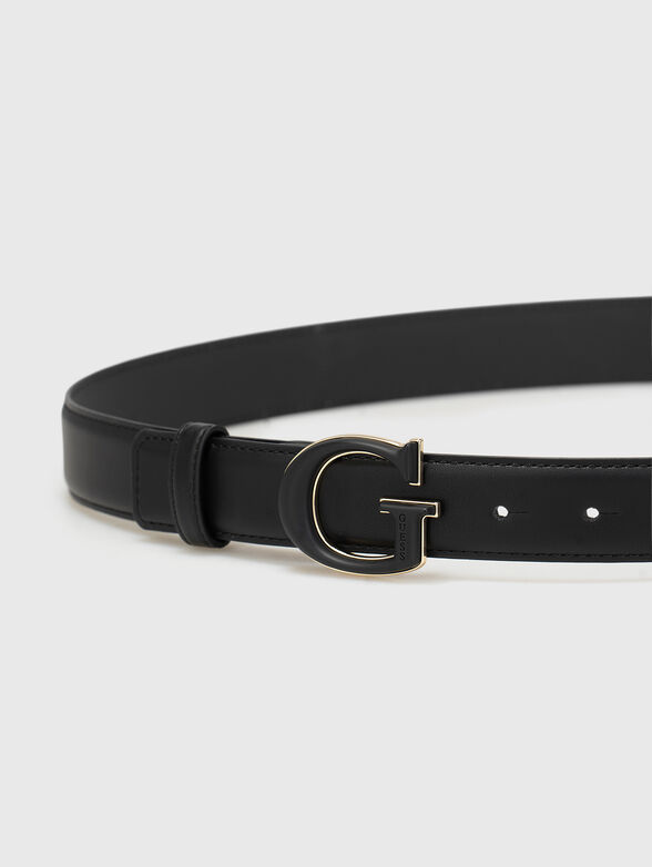 Black eco-leather belt - 2