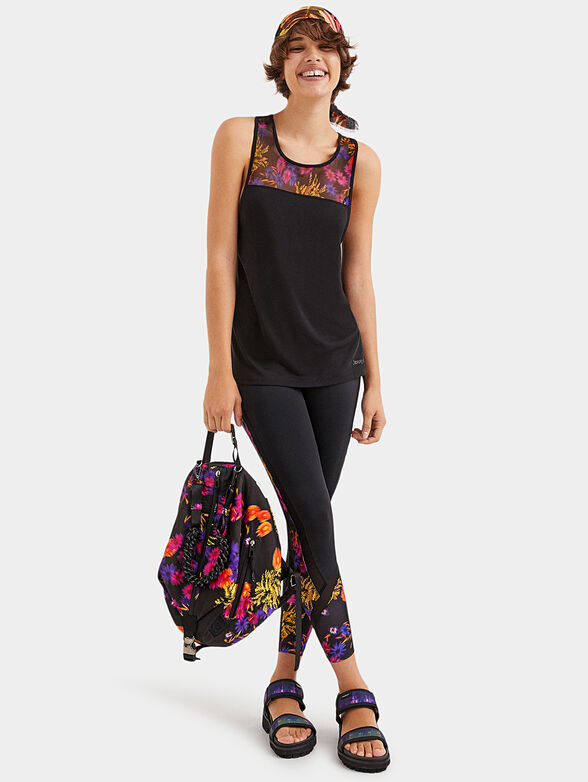 Leggings with floral motifs - 6