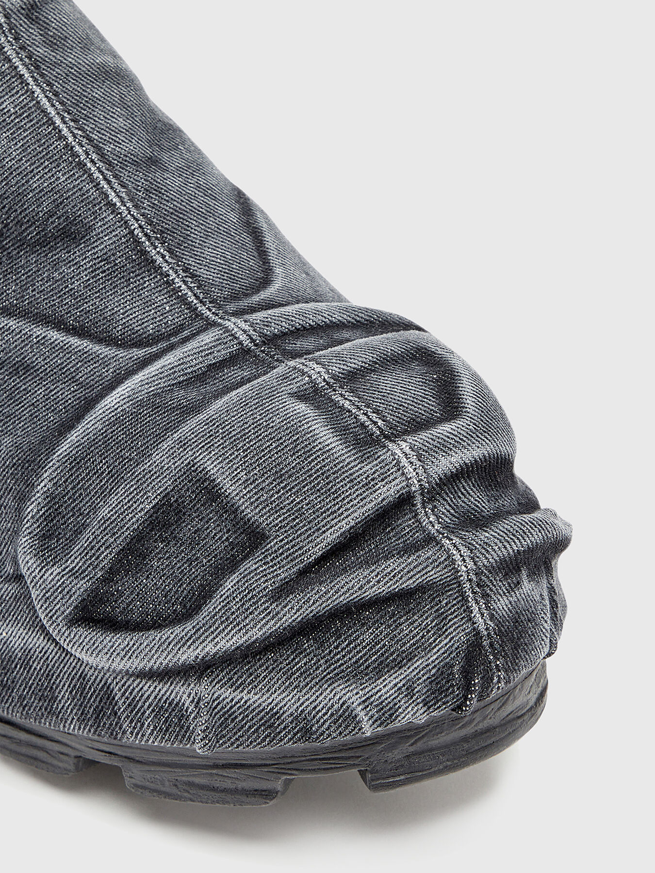 【美品】diesel D-Hammer デニム 厚底スニーカー D-HAMMER ML MD X D-Hammer-Low-cut denim boots with Oval D