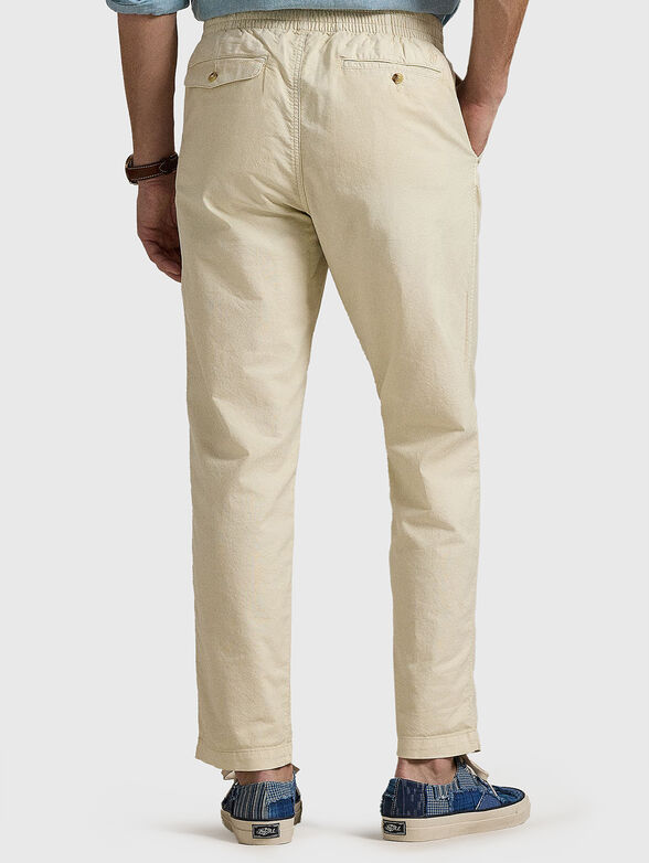 Cotton pants with elastic waist - 2