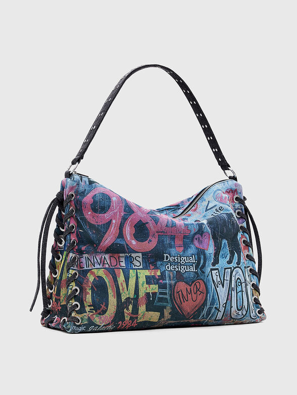 Bag with graffiti print - 4