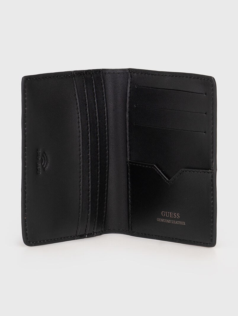 Cardholder with embossed design and triangular logo - 3