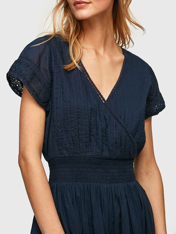 POETE dress with V-neck - 3