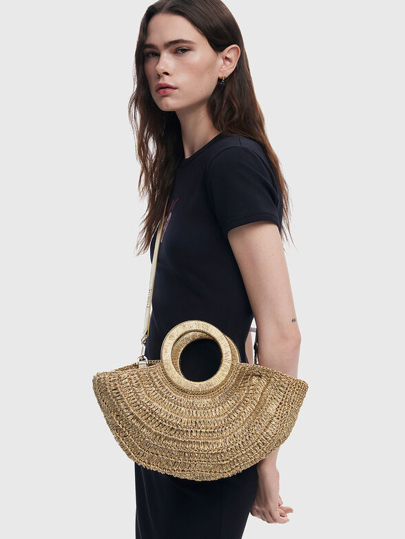 Knitted bag with long handle - 2