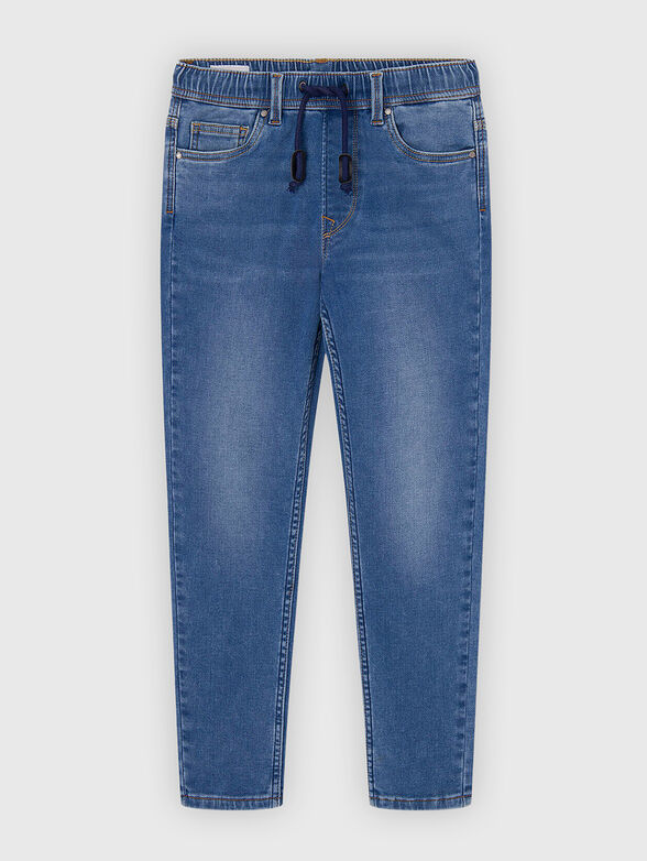 Slim jeans with elastic waist - 0