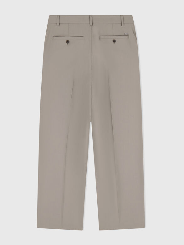 Straight-leg wool trousers - 3