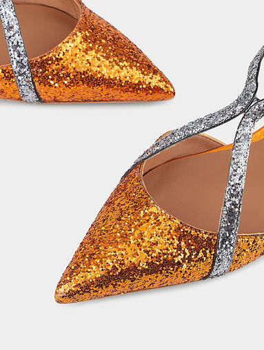 Glittery ballerinas with strap - 4
