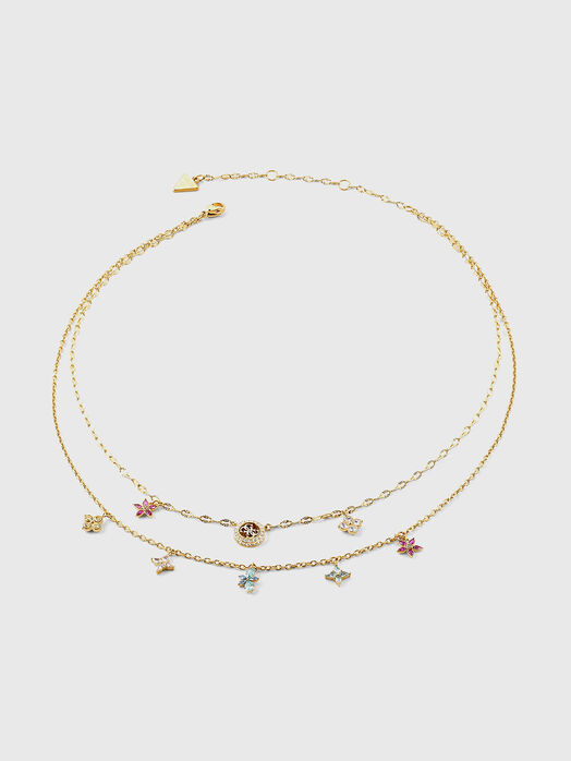 Necklace with floral motives