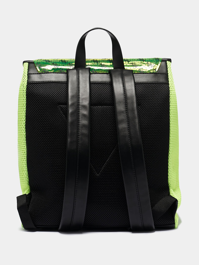 SALAMEDA Neon backpack in neon yellow - 3
