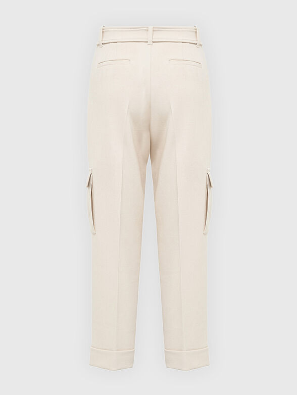 High-waisted cargo pants - 1
