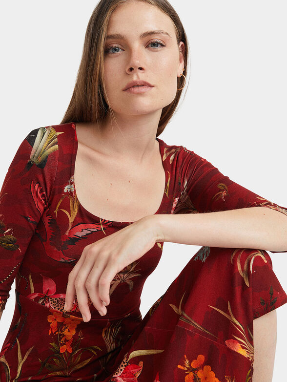 FLOWERS Dress with floral motifs - 5