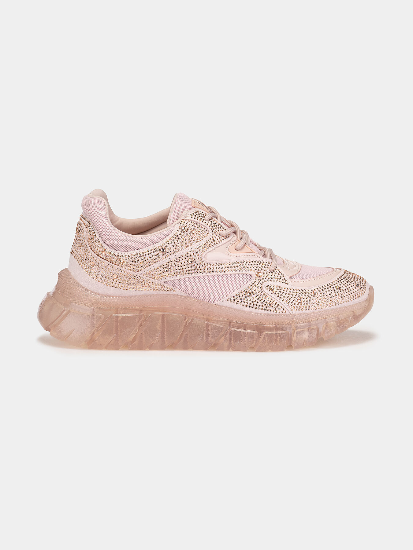 CLARISSE sneakers with appliqued rhinestones brand GUESS Globalbrandsstore en