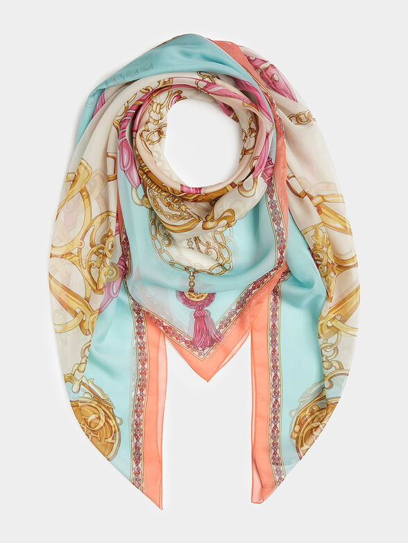 Square scarf with print - 1