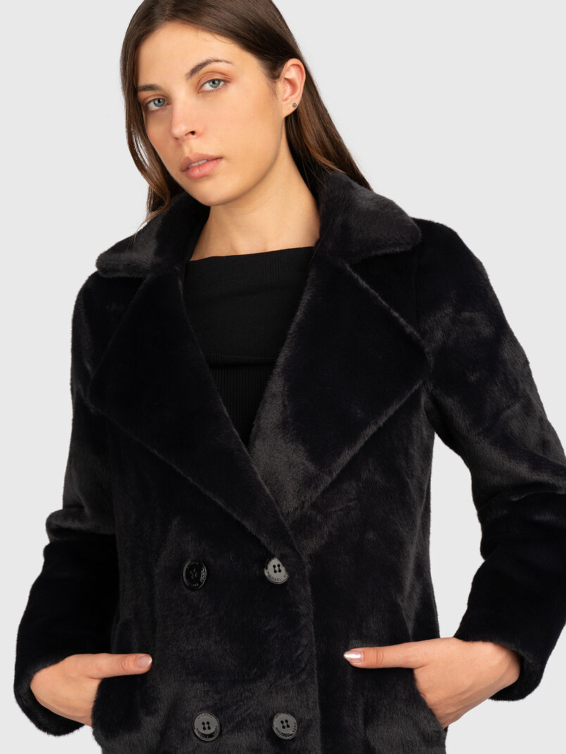 Oversized coat with buttons - 3