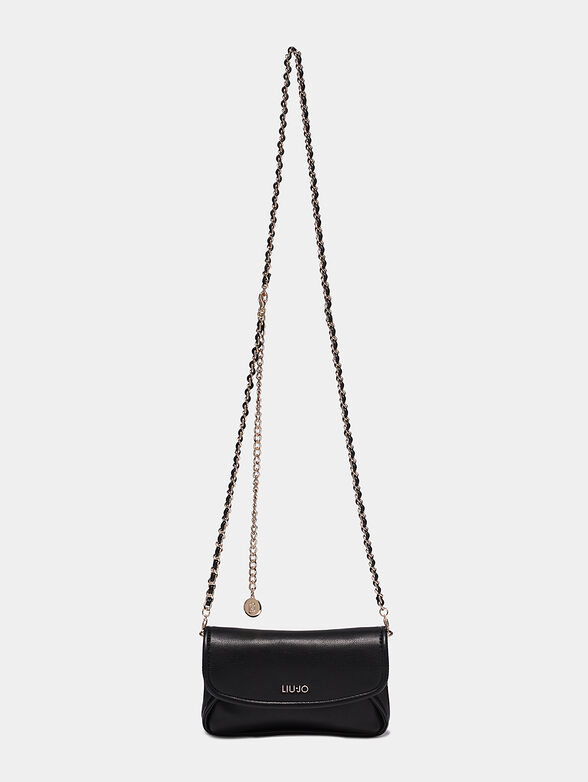 Black belt bag with chain details - 4