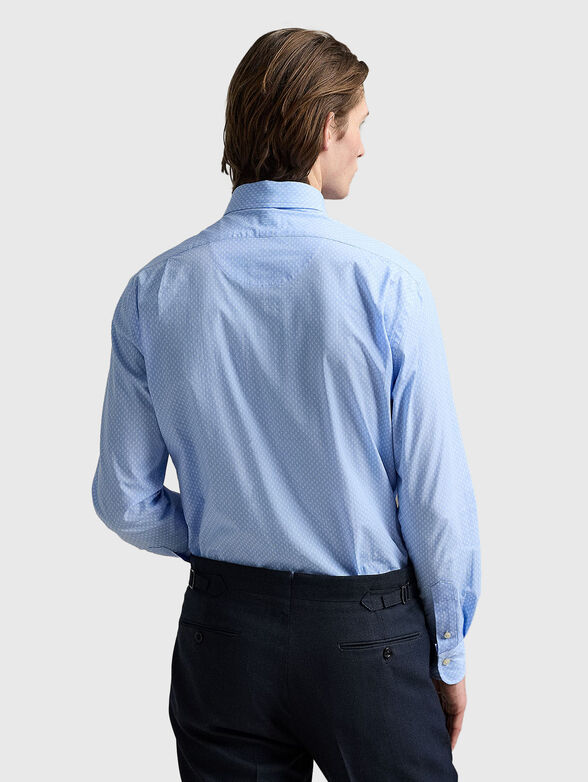 Printed cotton poplin shirt - 3