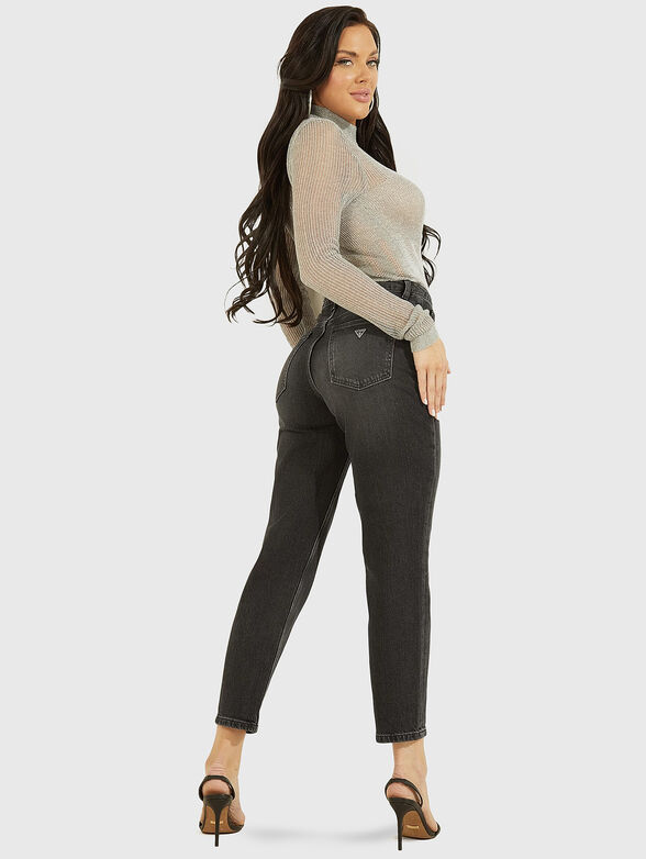 Black jeans with washed effect - 6