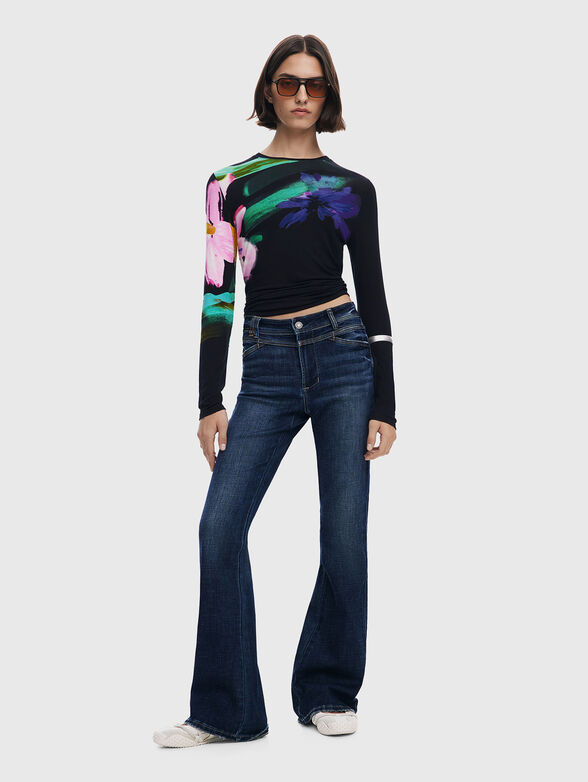 Washed flared jeans - 6