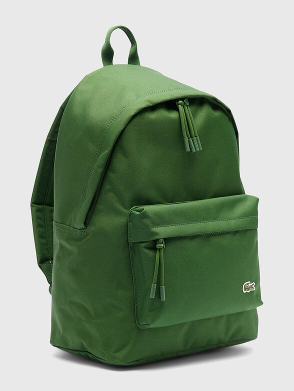 Unisex black backpack with logo detail - 4