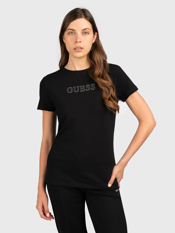SKYLAR black T-shirt with logo - 1