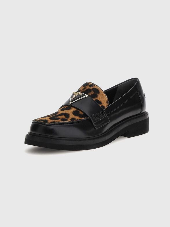 SHATHA loafers with animal print - 2
